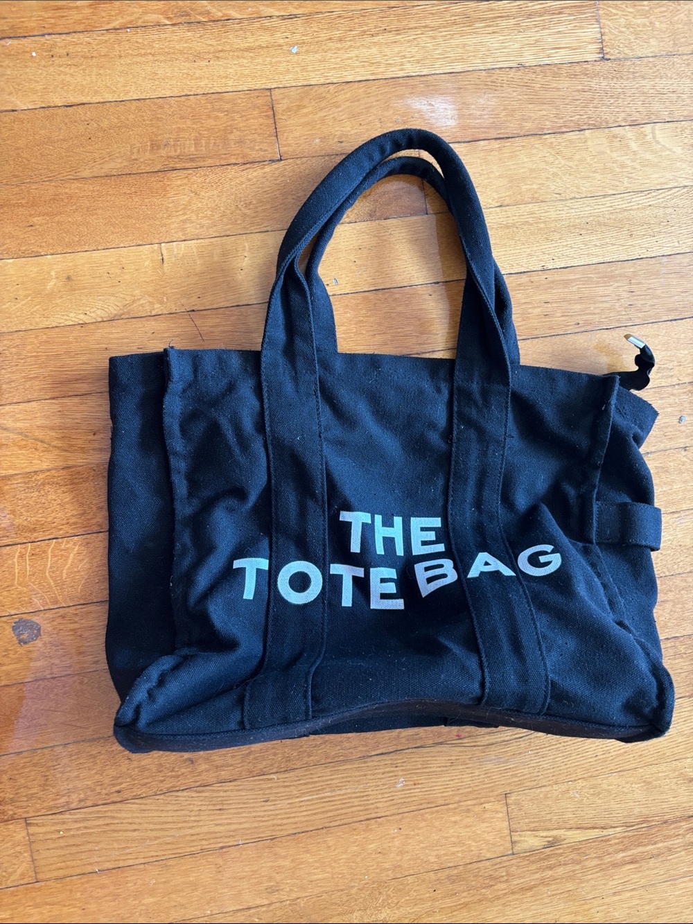 THE TOTE BAG Black Canvas Tote - Casual Carryall